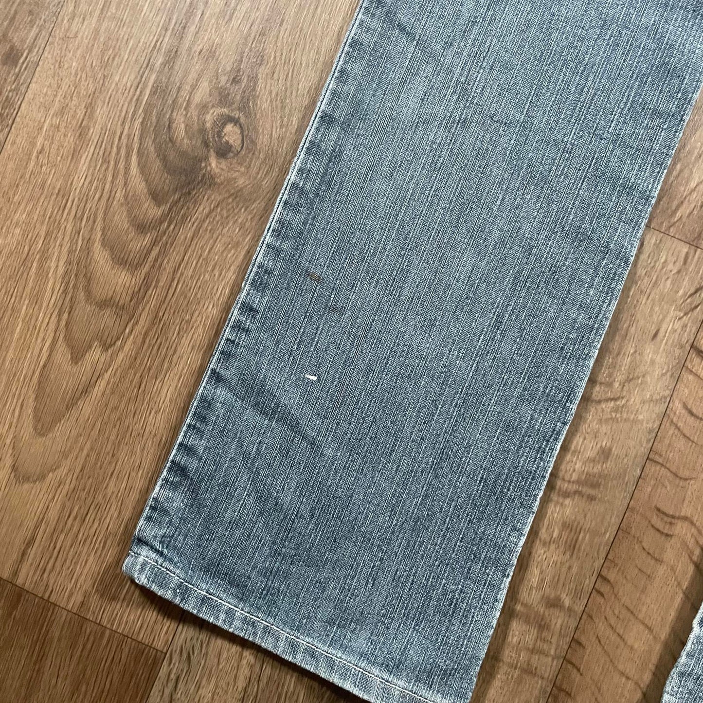 Diamante Straight Leg Gem Embroidered Y2K Jeans