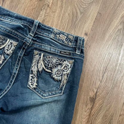 Miss Me Dream Catcher Boot Cut Jeans