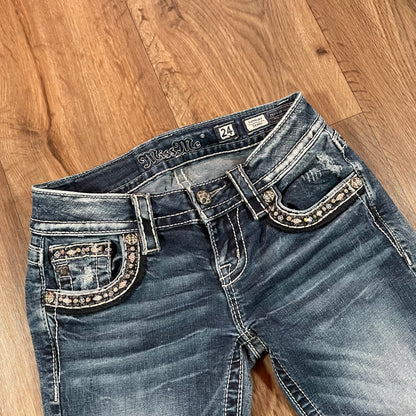 Miss Me Distressed Skinny Signature Jeans