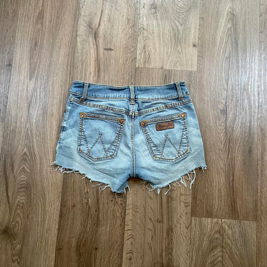 Wrangler Embroidered Stretch Mini Shorts