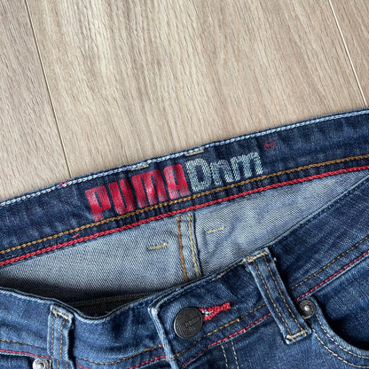 Vintage Puma Embroidered Dark Wash Jeans