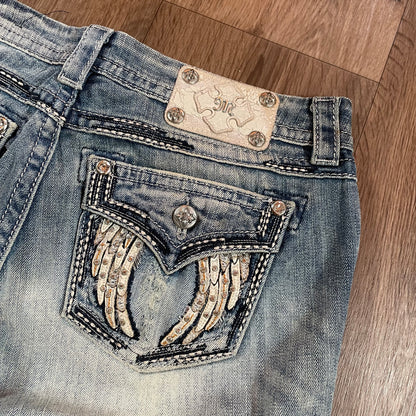 Miss Me Angel Wing Skinny Jeans