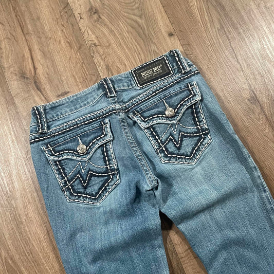 Miss Me Embroidered Boot Cut Jeans W28 L34