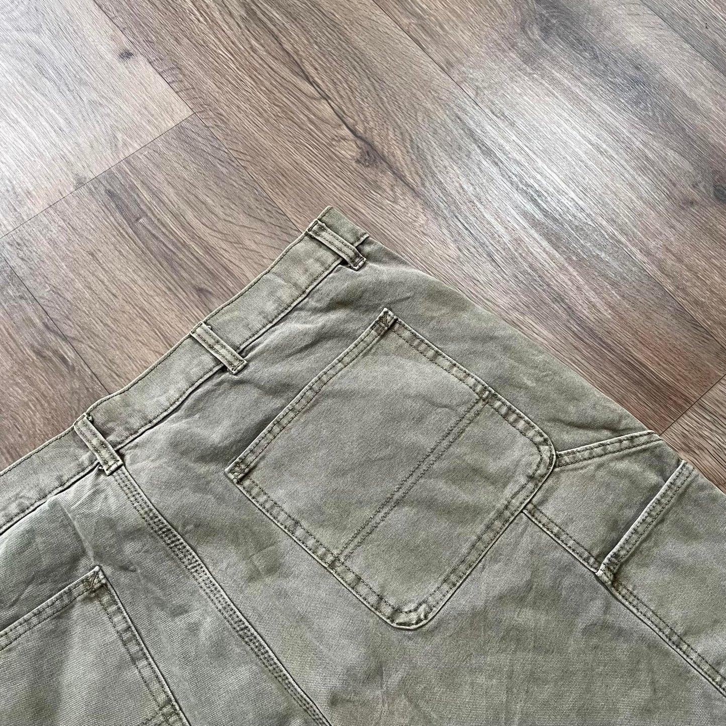 Vintage Carpenter Denim Shorts Green