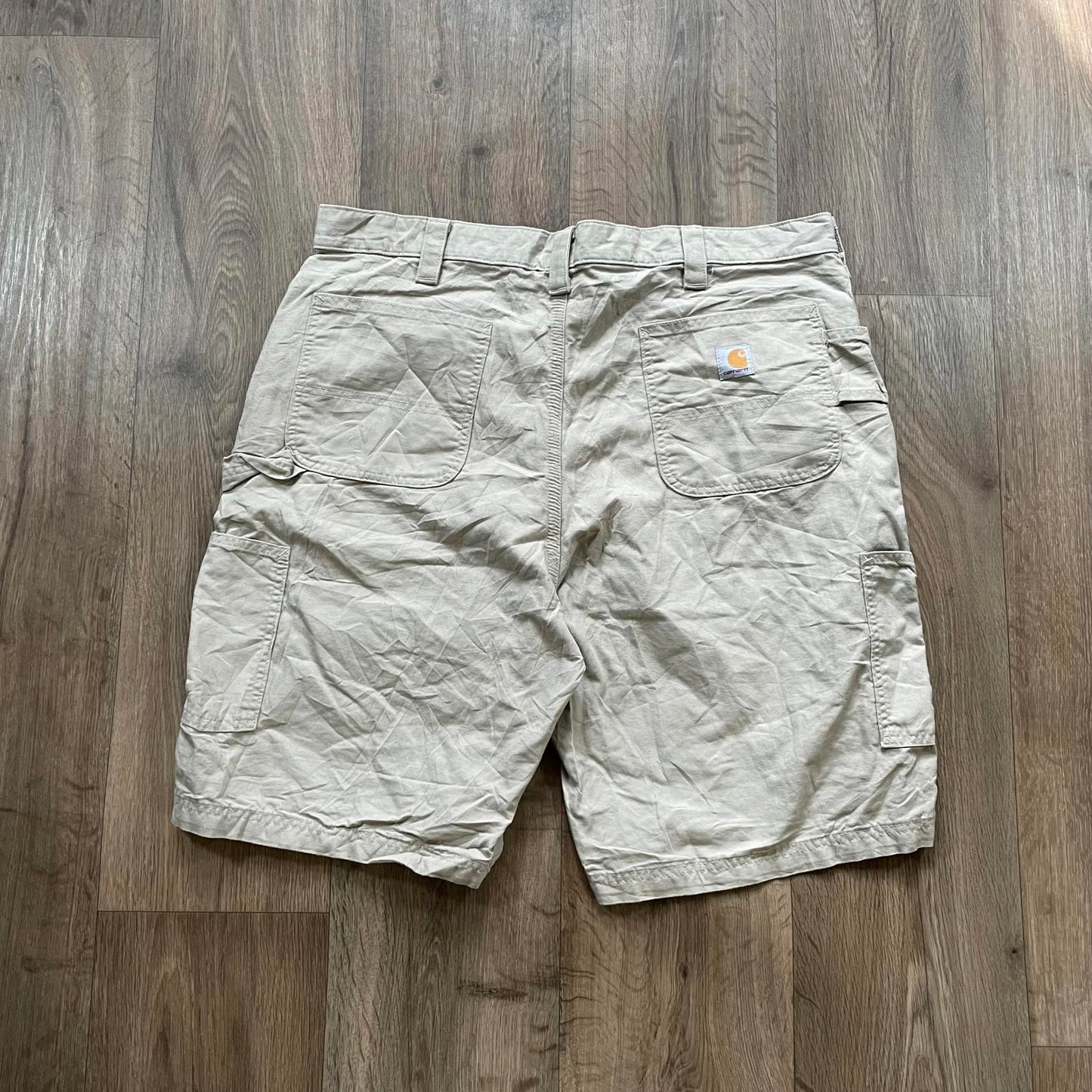 Carhartt Beige Carpenter Shorts