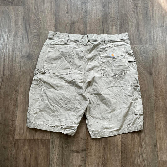 Carhartt Beige Carpenter Shorts