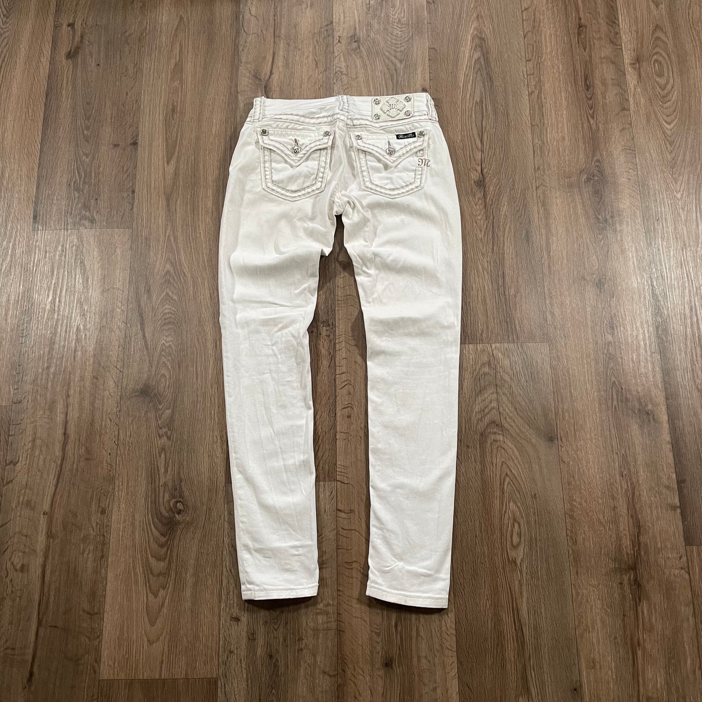 White Miss Me Signature Skinny Jeans