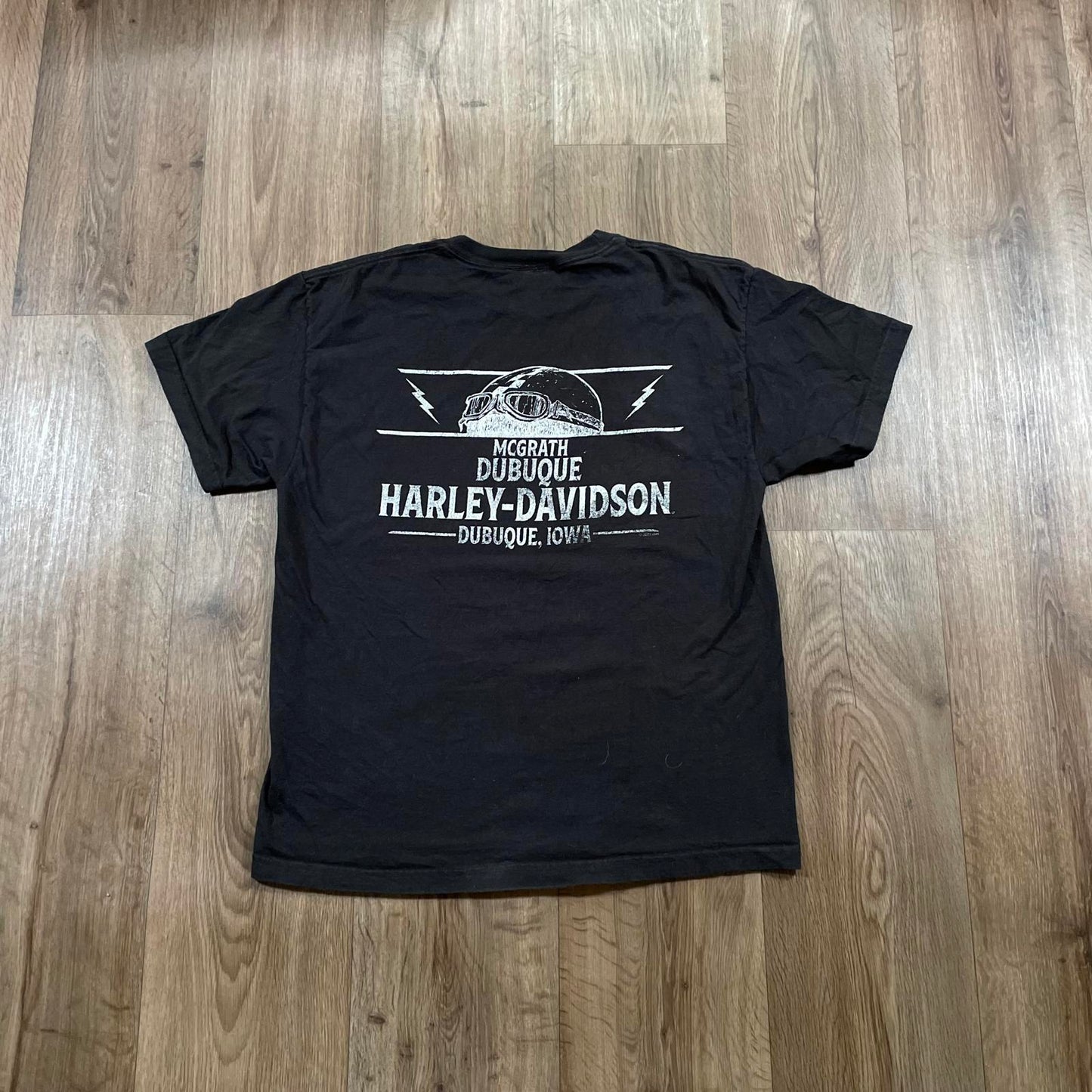Harley Davidson Black Santa T-Shirt