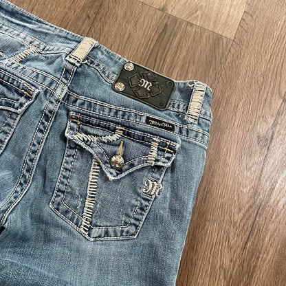 Miss Me Double Button Capris