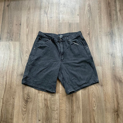 Route 66 Carpenter Denim Shorts Black