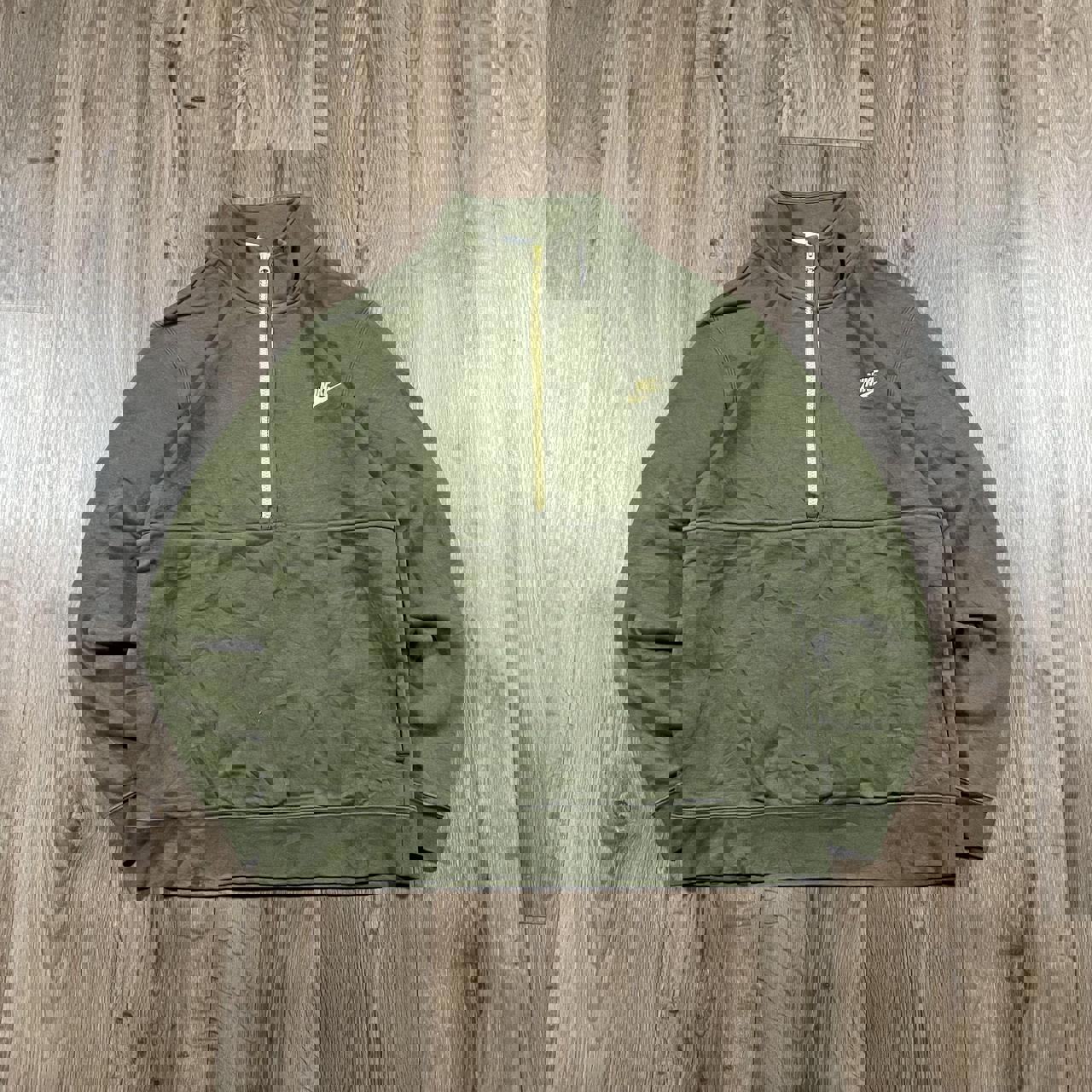 Nike Green Quarter Zip Sweatshirt