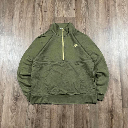 Nike Green Quarter Zip Sweatshirt