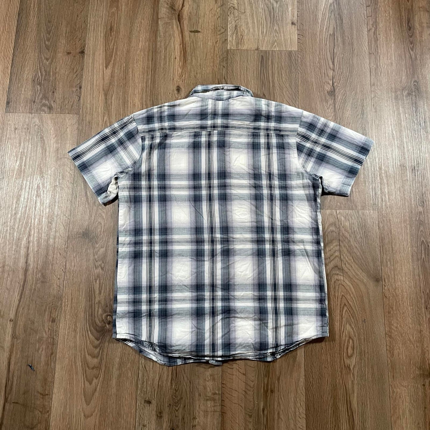 Columbia Blue Check Shirt Short Sleeve