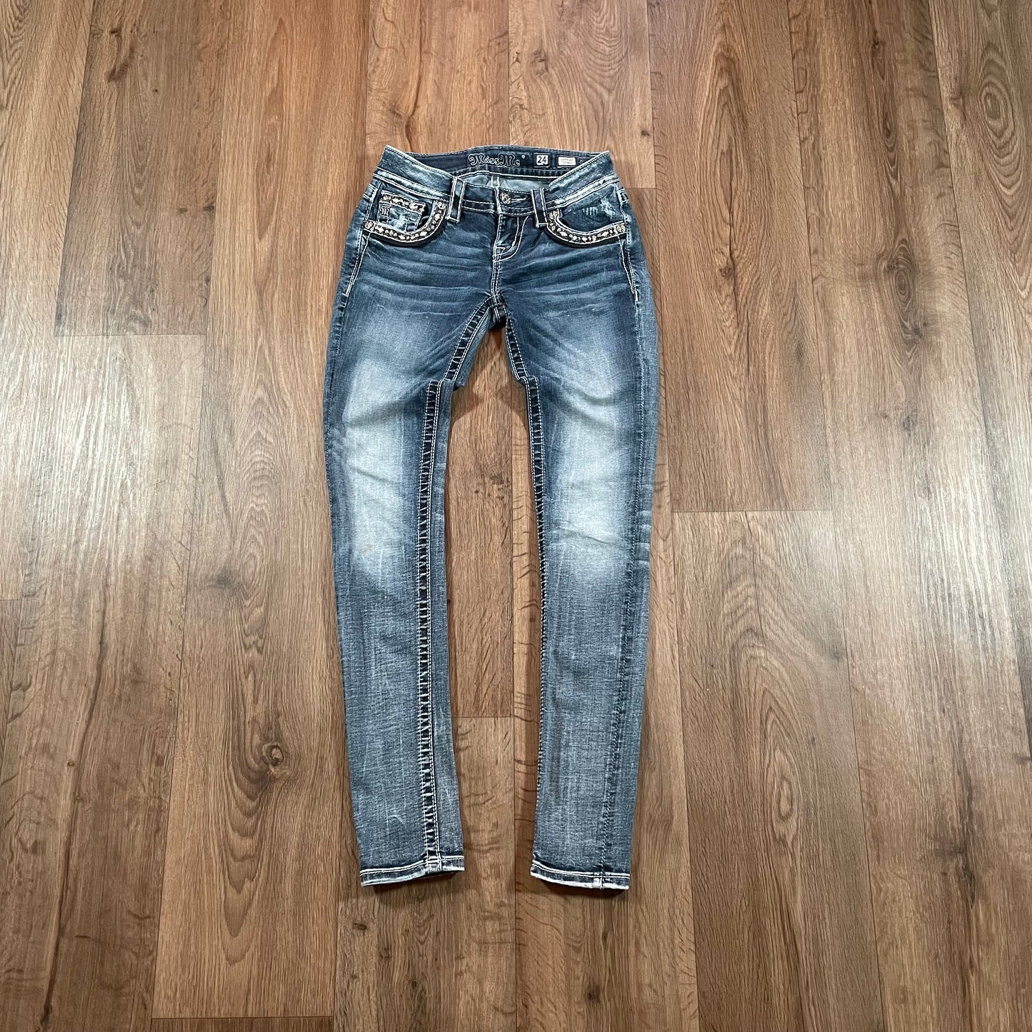 Miss Me Distressed Skinny Signature Jeans