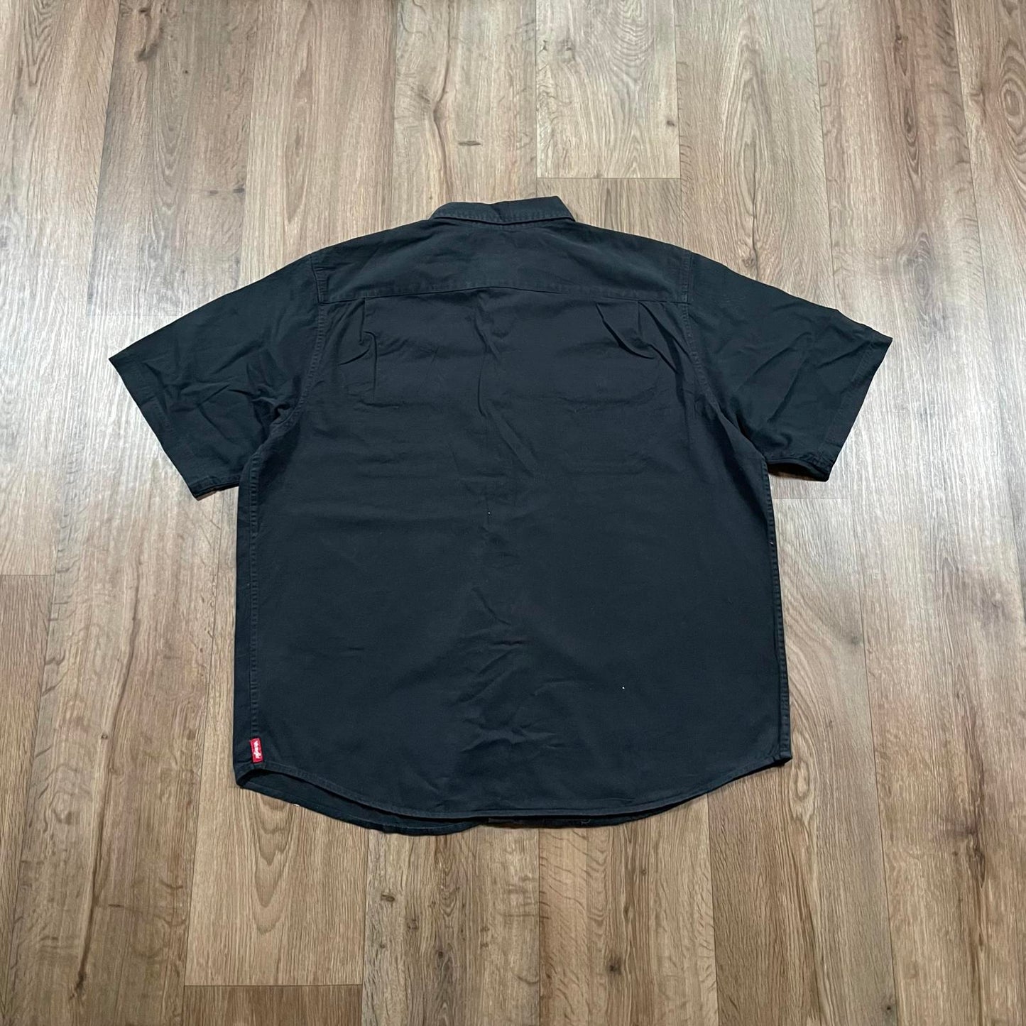 Wrangler Black Button Up Short Sleeve Shirt