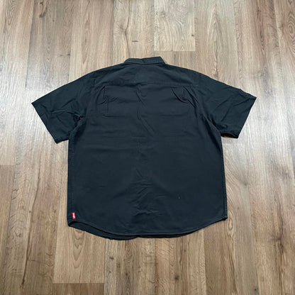 Wrangler Black Button Up Short Sleeve Shirt
