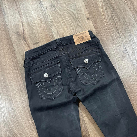 True Religion Black Skinny Jeans W30 L33