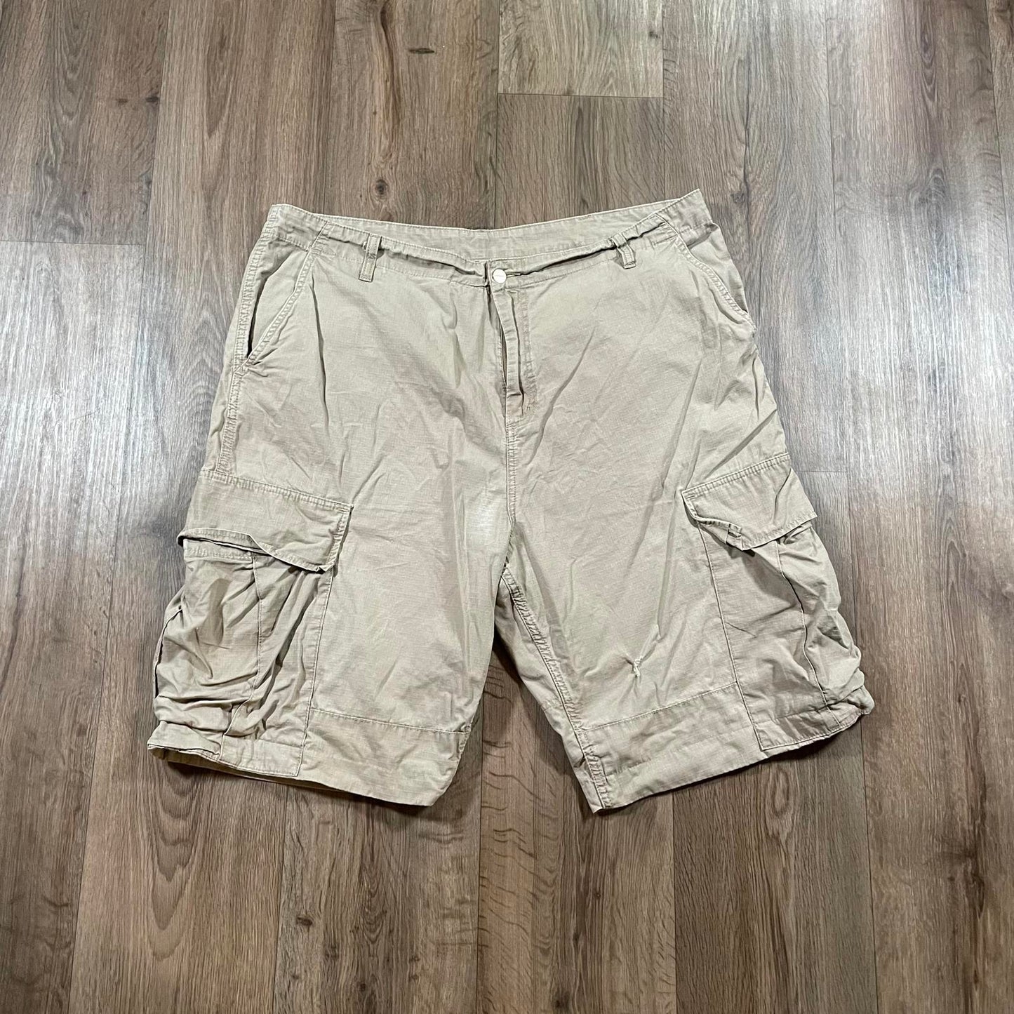 Carhartt Beige Cargo Shorts Work Wear Pockets