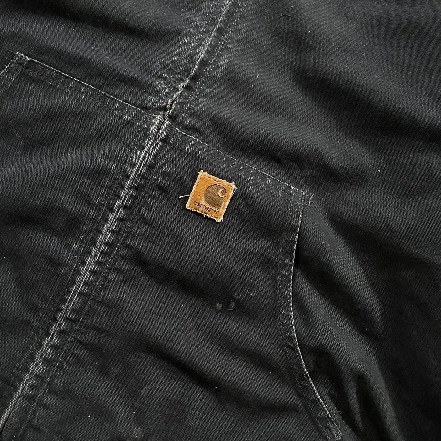 Carhartt Navy Active Jacket Quilted Lining