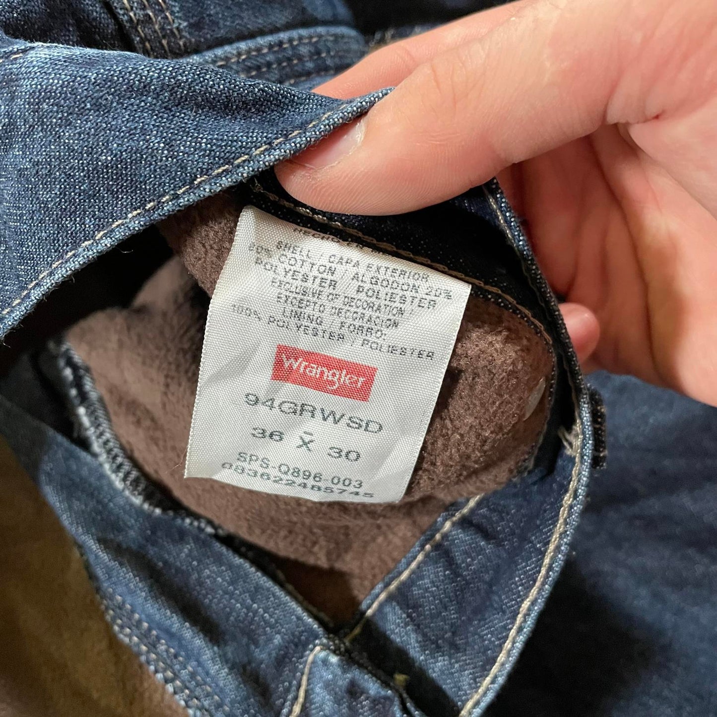 Wrangler Fleece Lined Carpenter Jeans
