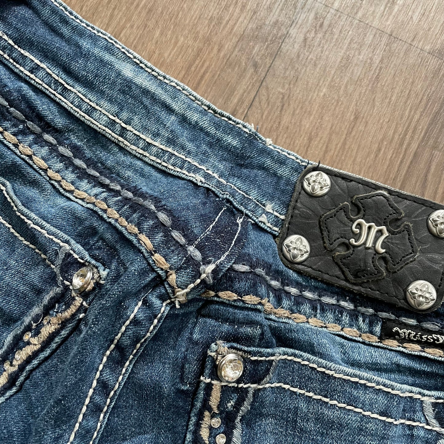 Miss Me Blue Straight Jean
