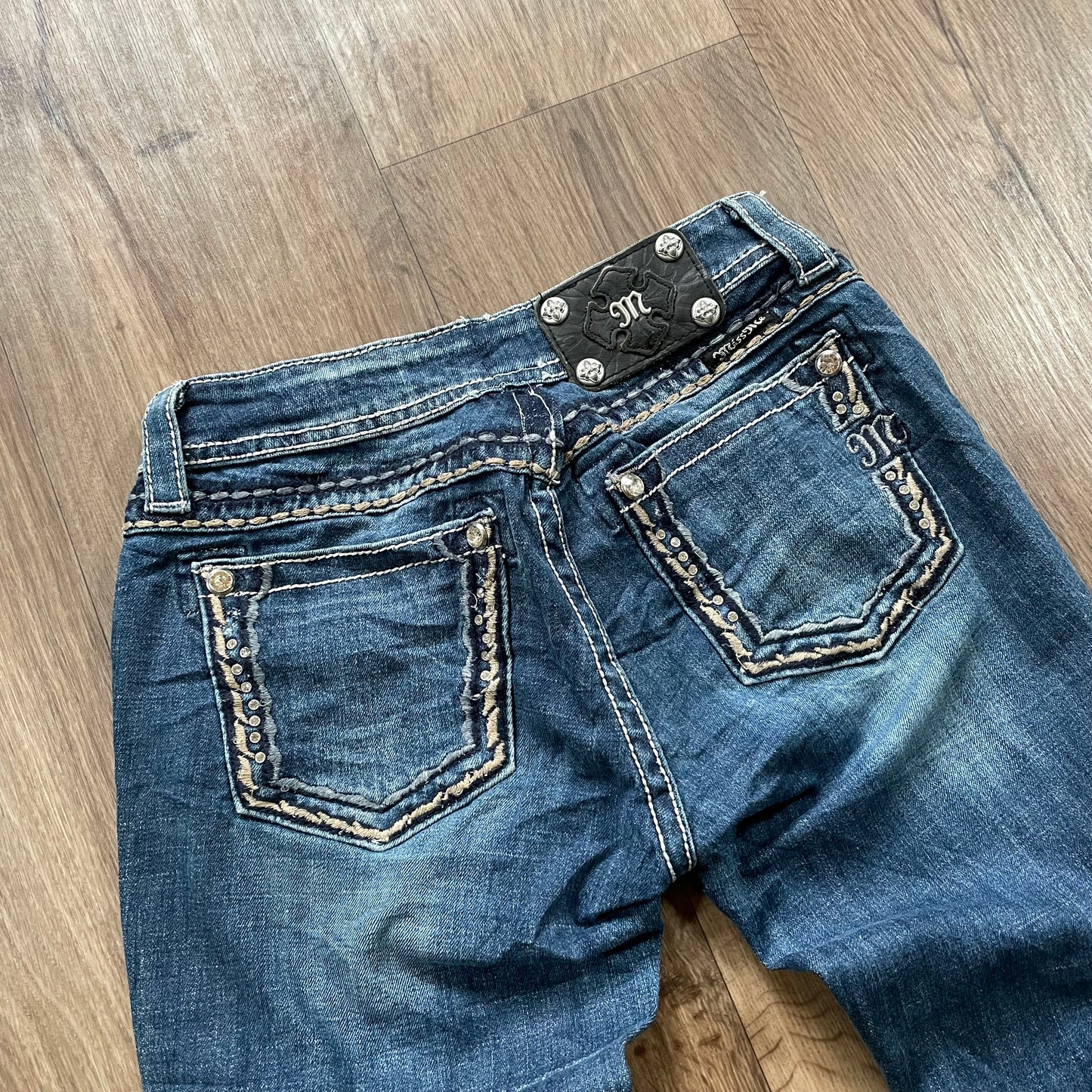 Miss Me Blue Straight Jean