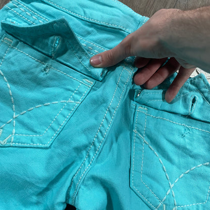 Miss Me Turquoise Skinny Jeans W27 L32