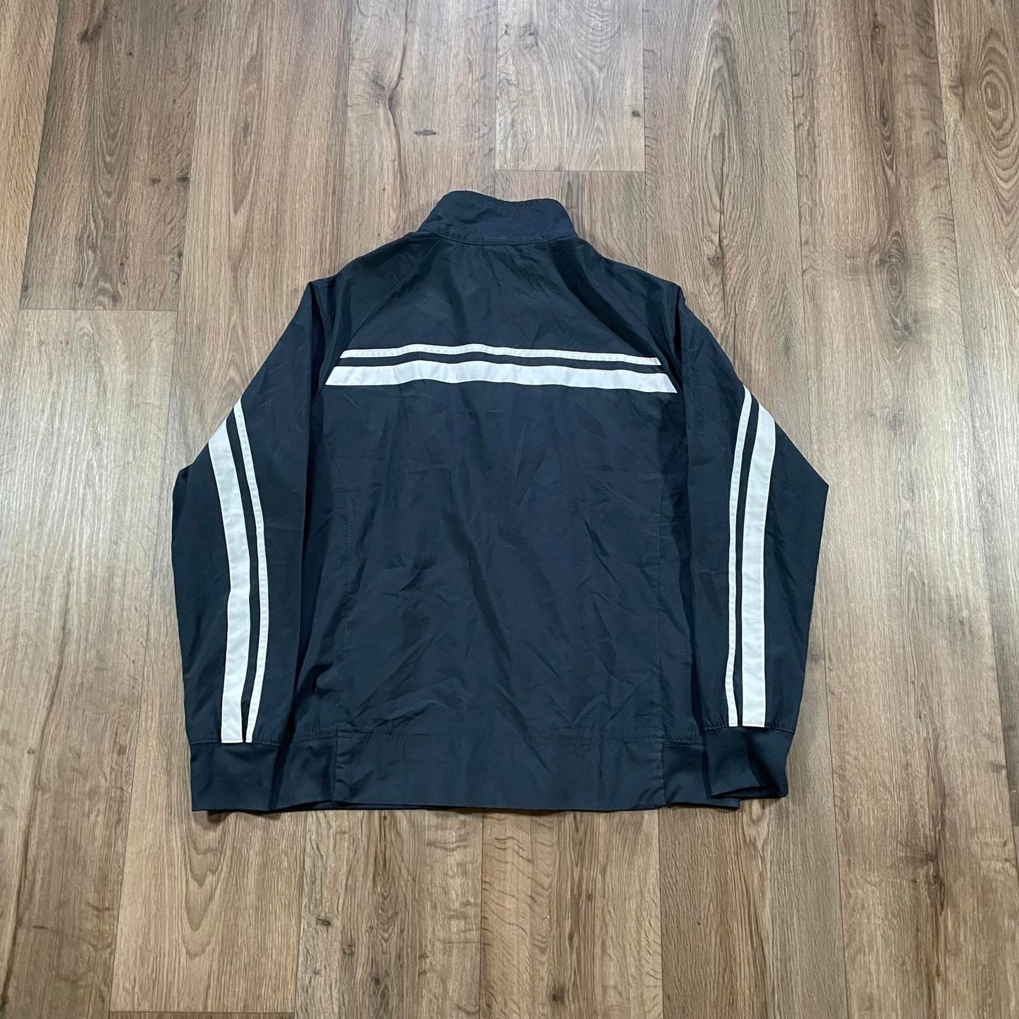 Nike Navy &amp; White Double Stripe Track Jacket