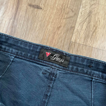 Guess Dark Wash High Waisted Shorts W30 Y2K