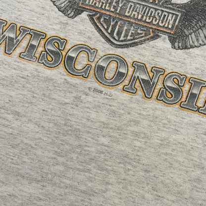 Vintage Harley Davidson 2008 "Where it All Began" T-Shirt Grey