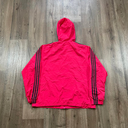 Adidas Red Hooded Track Jacket