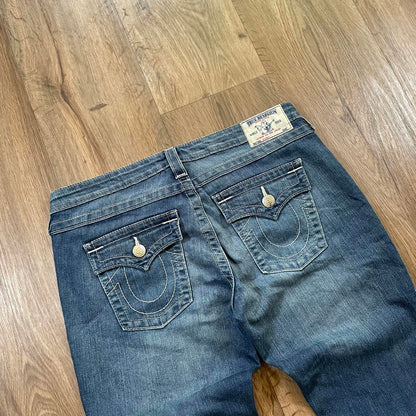 True Religion Blue Skinny Jeans W34 L31