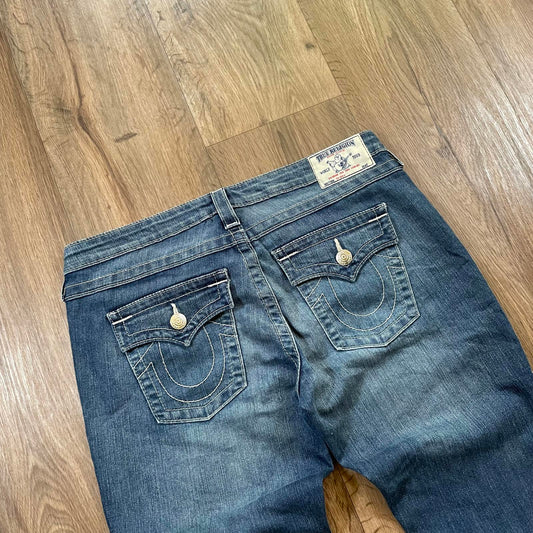 True Religion Blue Skinny Jeans W34 L31