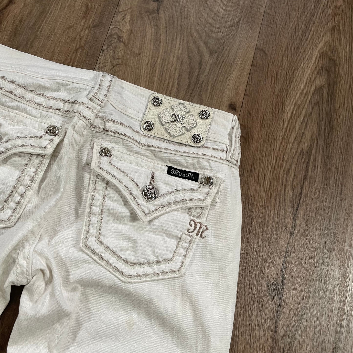 White Miss Me Signature Skinny Jeans