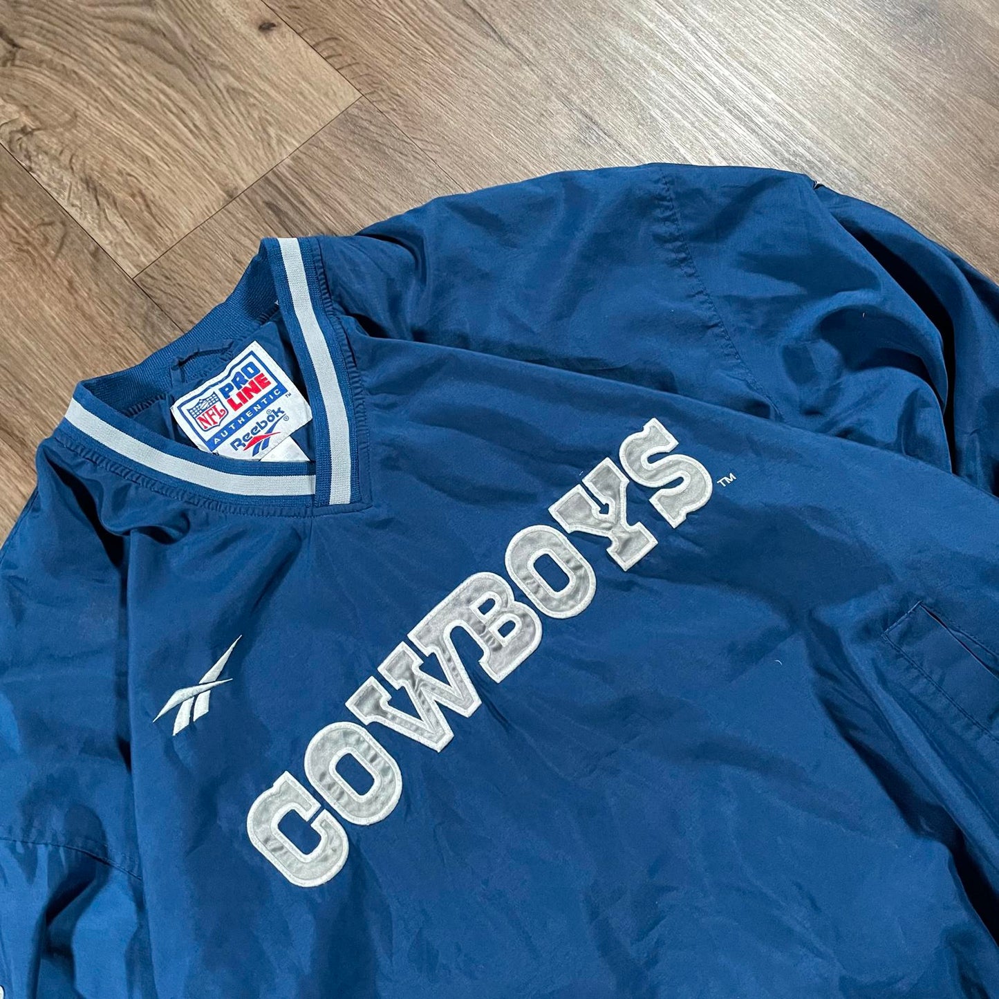 Vintage 90's Reebok NFL Dallas Cowboys Pull Over Jacket XL