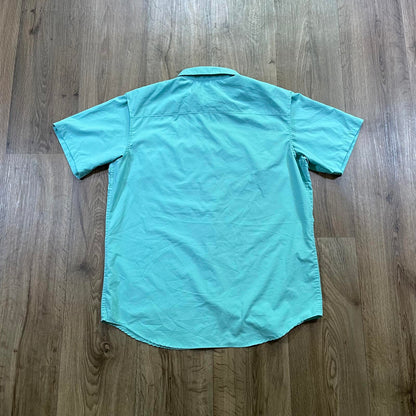 Vintage Columbia PFG Lightweight Turquoise Shirt