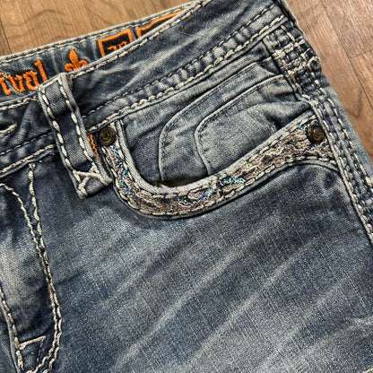 Rock Revival Mid Rise Shorts