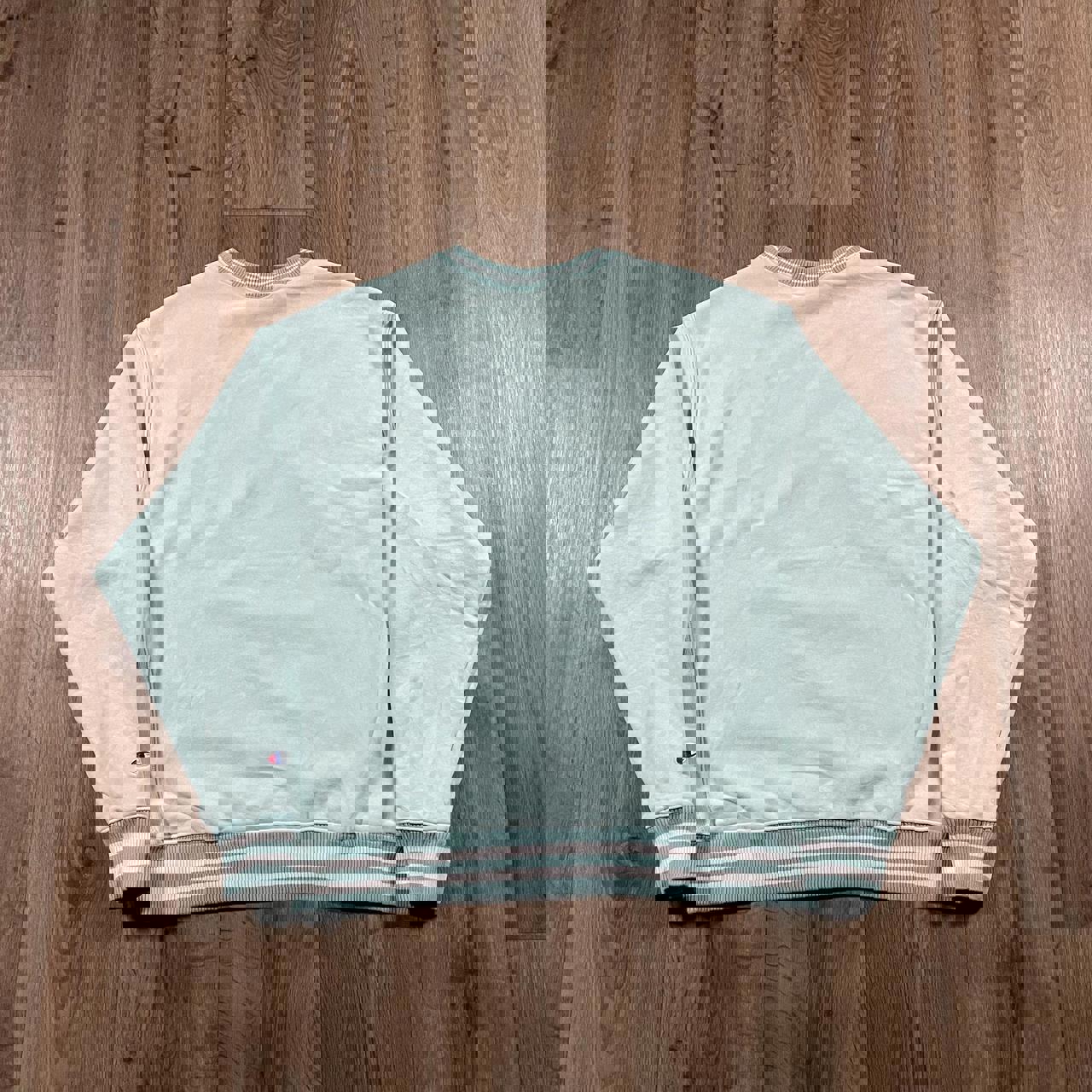 Vintage Champion Embroidered Turquoise Sweatshirt Reverse Weave