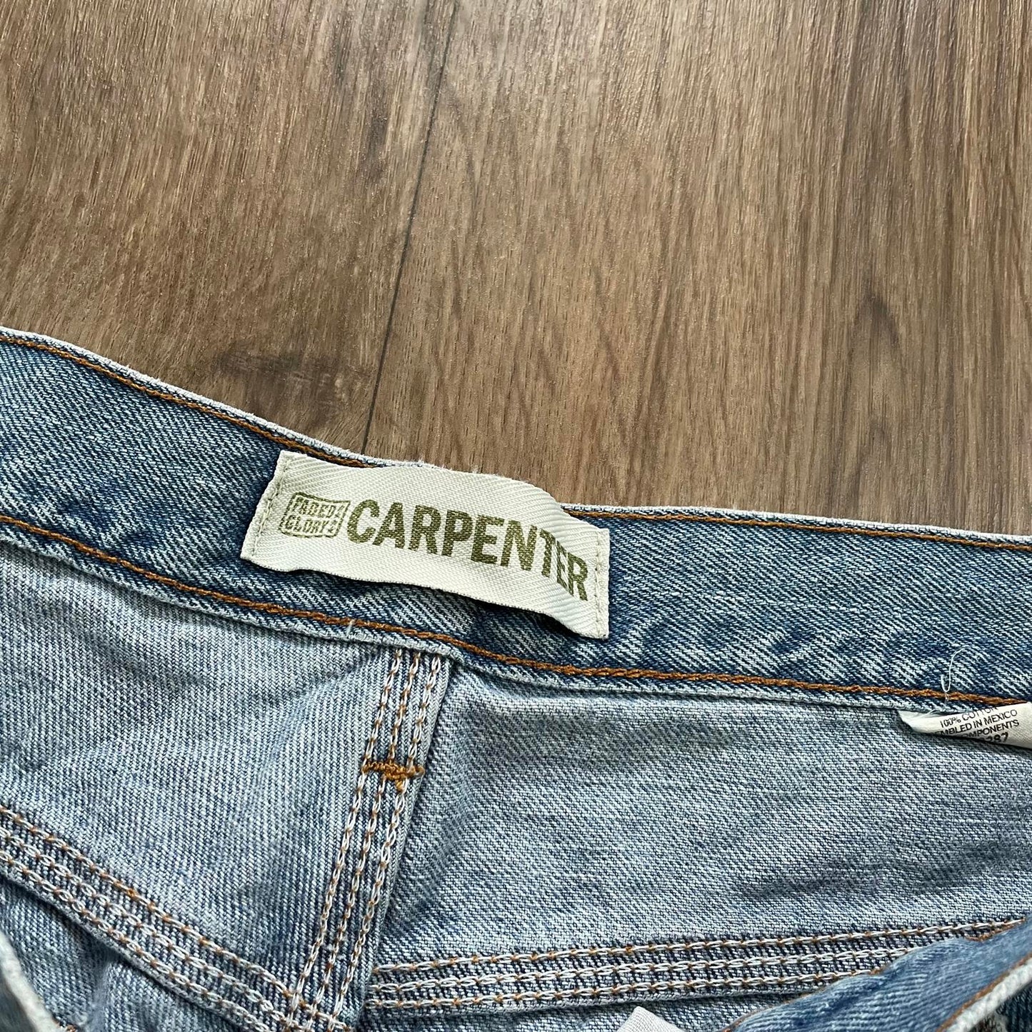 Faded Glory Light Blue Carpenter Denim Shorts