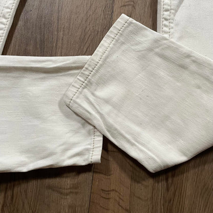 Miss Me Embroidered White Skinny Jeans