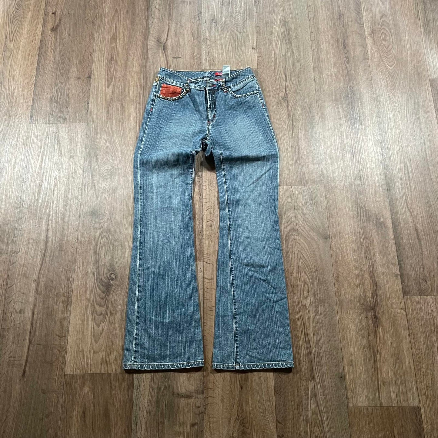 Dorothée Bis Studded Boot Cut Jeans W26 L32