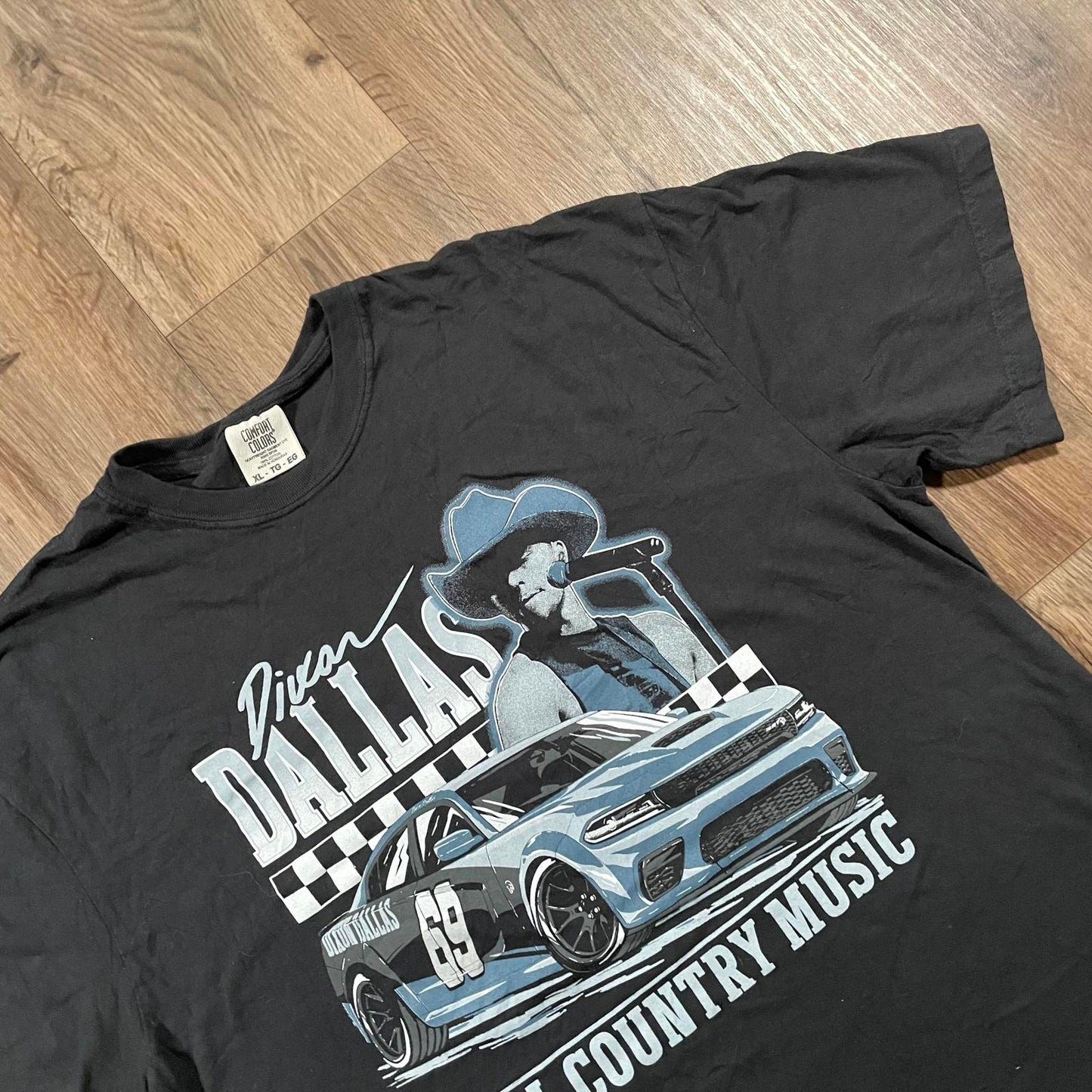 Vintage Nascar Racing Graphic T-Shirt Black