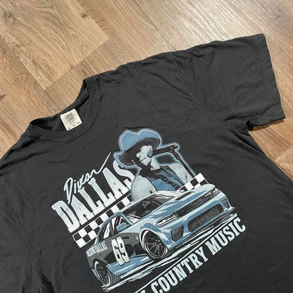Vintage Nascar Racing Graphic T-Shirt Black