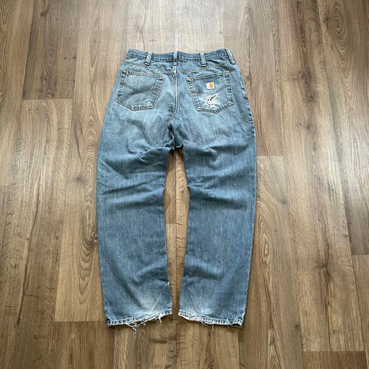 Carhartt Blue Jeans Distressed Relaxed Fit
