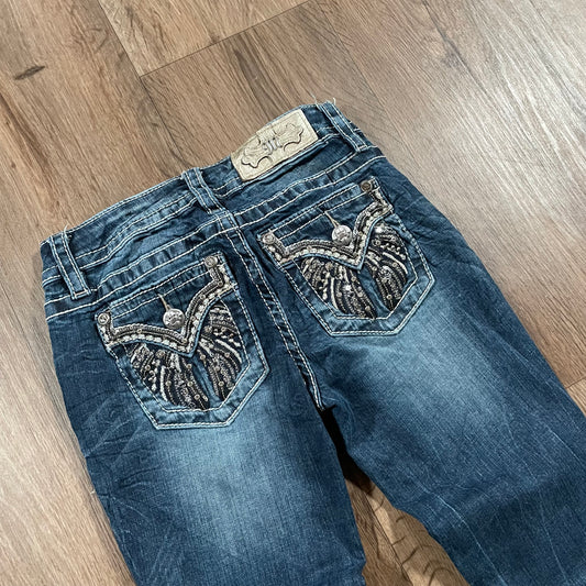 Miss Me Angel Wing Bootcut Jeans