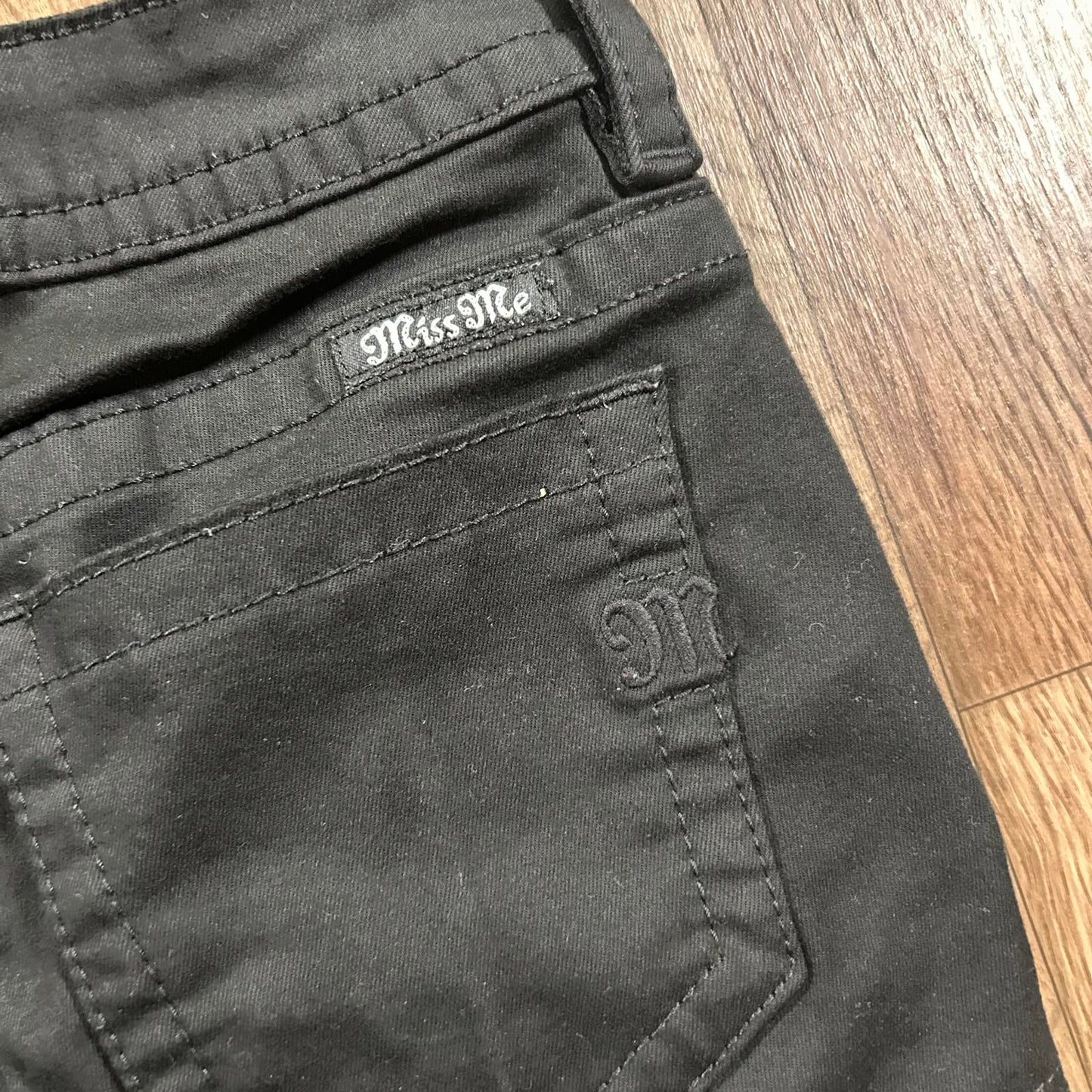 Miss Me Black Zipper Shorts