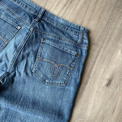Street One Embroidered Y2K Style Bootcut Jeans