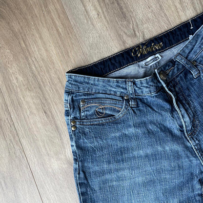 Street One Embroidered Y2K Style Bootcut Jeans
