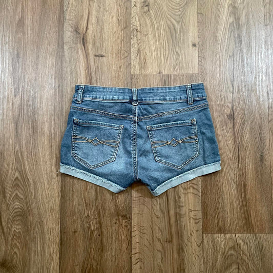 Mudd Low Waisted Embroidered Shorts