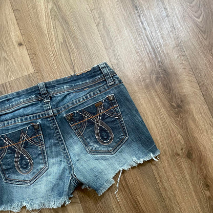 Zanadi Low Waisted Embroidered Shorts